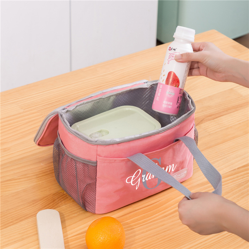 Customized Name Waterproof Insulated Fresh Lunch Bag