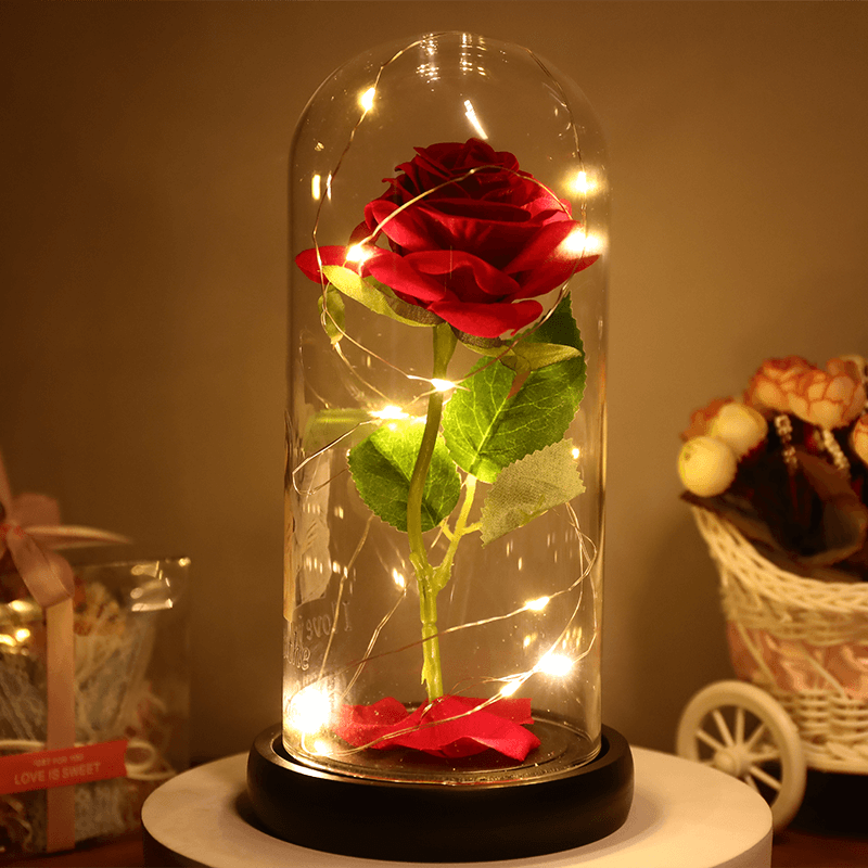 Custom photo rose night light