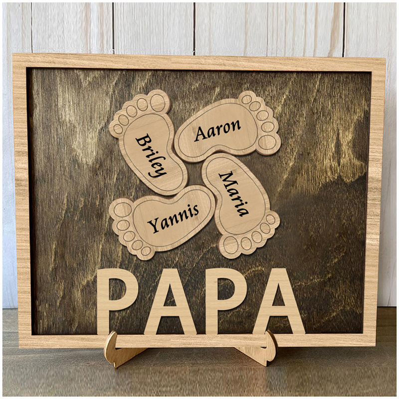 Personalized Foot Home Decor Plaque