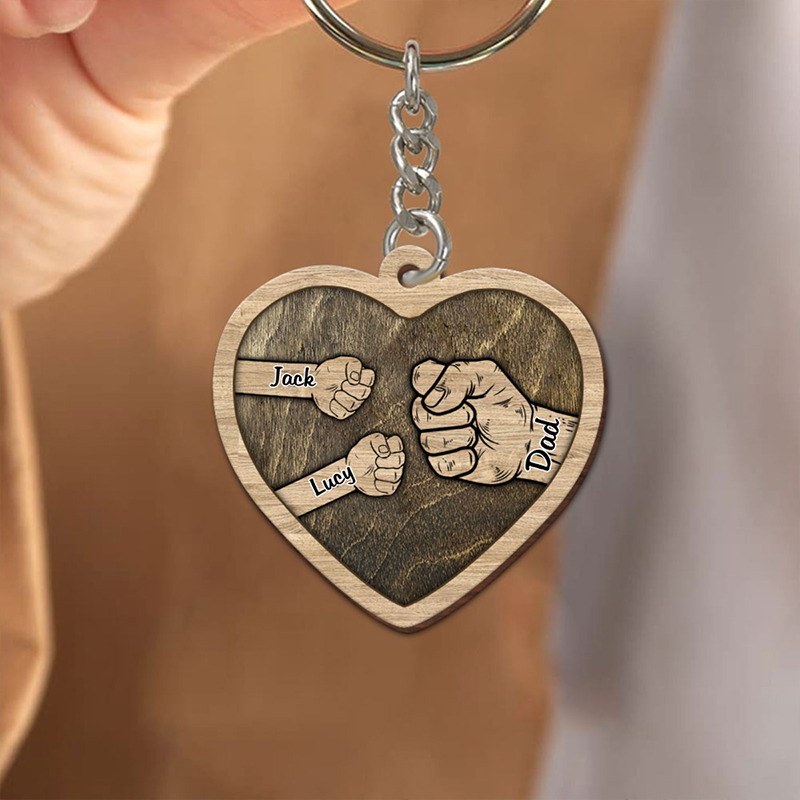 Personalized Name Hand Keychain